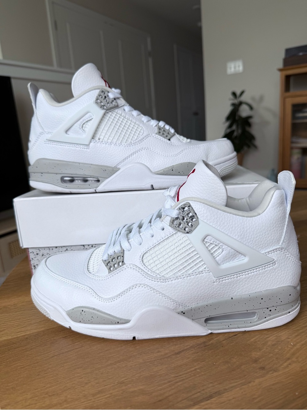Nike Air Jordan 4 Retro White Oreo Sneakers Men’s 11